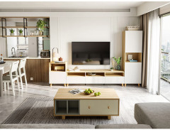 Modern Simple White TV Cabinet Cabinet Cabinet Cabinet Cabinet Combination Small Living Room New Furniture TV Cabinet/TV Stand