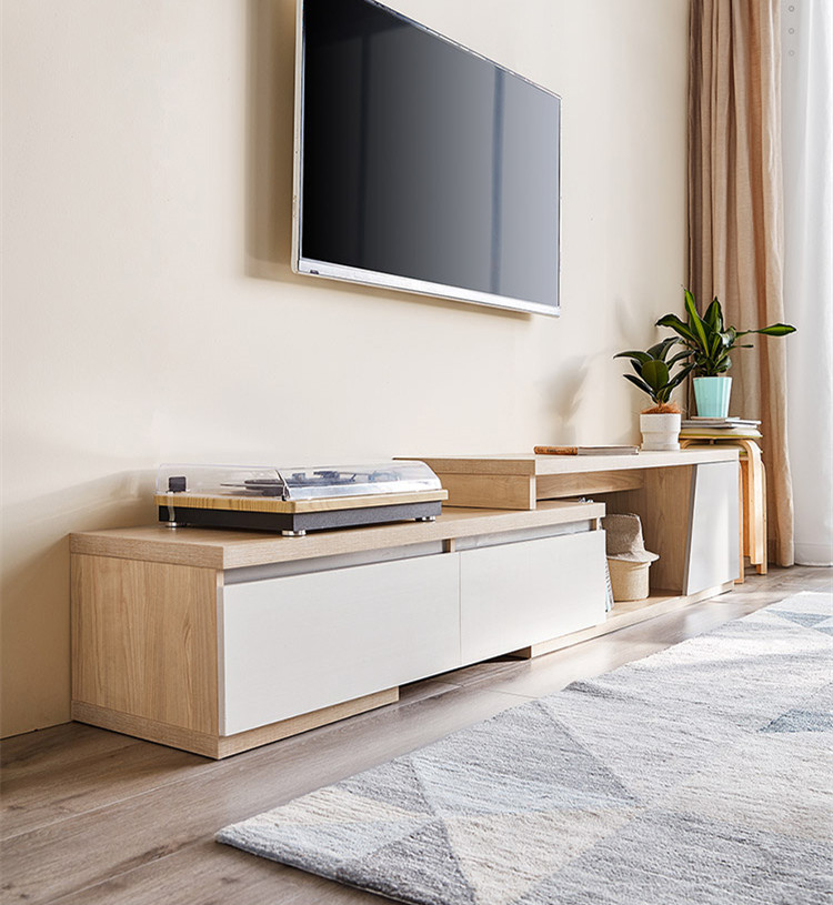 Modern Simple Family TV Cabinet Tea Table Combination Storage Small Household Cabinet Set TV Cabinet/TV Stand