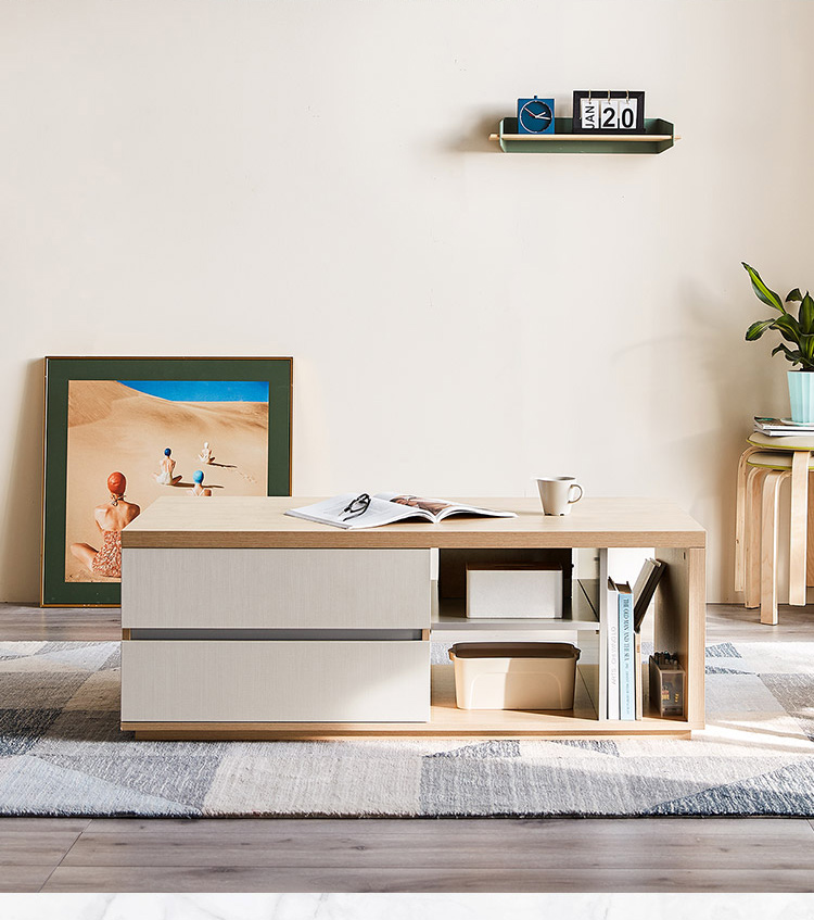 Modern Simple Family TV Cabinet Tea Table Combination Storage Small Household Cabinet Set TV Cabinet/TV Stand
