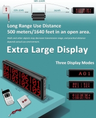 Caregiver Pager Wireless Pager System 1600+ Feet Nurse Alert System for Elderly Disabled Patient 1 Host Display/40 Call Buttons/2 Watch Pagers/1 Signal Amplifier (40 Call Buttons)