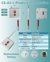 Caregiver Pager Wireless Pager System 1600+ Feet Nurse Alert System for Elderly Disabled Patient 1 Host Display/40 Call Buttons/2 Watch Pagers/1 Signal Amplifier (40 Call Buttons)