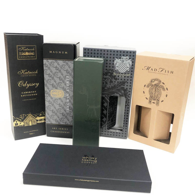 Luxury Magnetic Wine Paper Packaging Gift Box