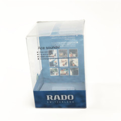 Custom logo printed eco recyclable pvc manufacturer clear plastic clear package box clear pet plastic boxes