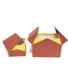 Caja de regalo plegable de cartón rígido de lujo impresión personalizada