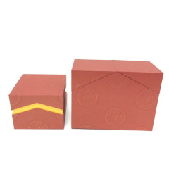 Caja de regalo plegable de cartón rígido de lujo impresión personalizada