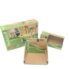 Emballage de boîtes de papier de carton de boîte d'expédition de kraft de boîte écologique ondulée personnalisée imprimée par Logo