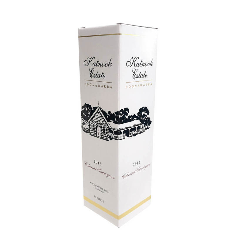 Caja de regalo plegable de papel de vino hecho a medida de lujo
