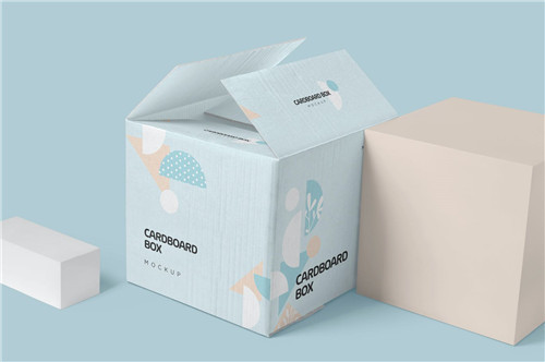 Boîtes d'expédition en papier blanc ondulé pliant personnalisé avec Logo