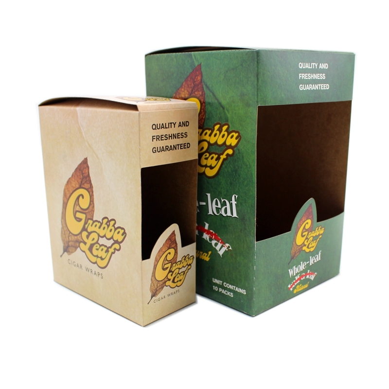 Grabba Leaf Kraft Paper Boxes for tobacco Leaf