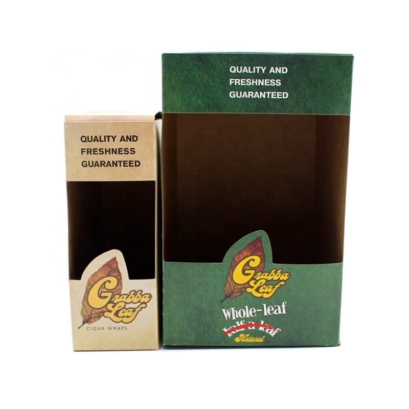 Boîtes de papier Kraft de feuille de Grabba pour la feuille de tabac