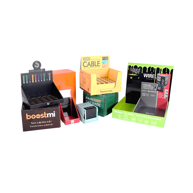 Boîte d'affichage d'emballage PDQ au détail pour la Cigarette électronique, boîte d'affichage de papier de carton, boîte d'affichage de papier compteur bon marché joyeux noël