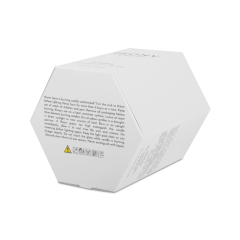 Wholesale Luxury Fashion White Color Candle Hexagon Paper Box for Cosmetics