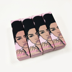 Hot sale customized glossy lipgloss tube folding cosmetics packaging paper box