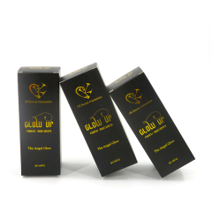 2021 Customized Luxury Logo Black Paper Box Cosmetics Product Packaging Boxes