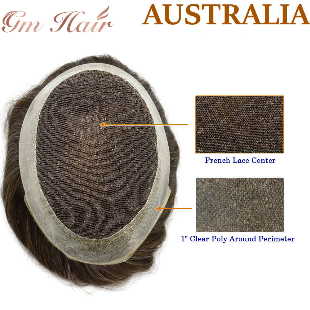  French lace center, Poly skin all around, Comfortable and  ​durable 