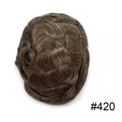 420# Medium Brown with 20% Grey fiber