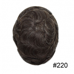 220# Darkest Brown with 20% Grey fiber