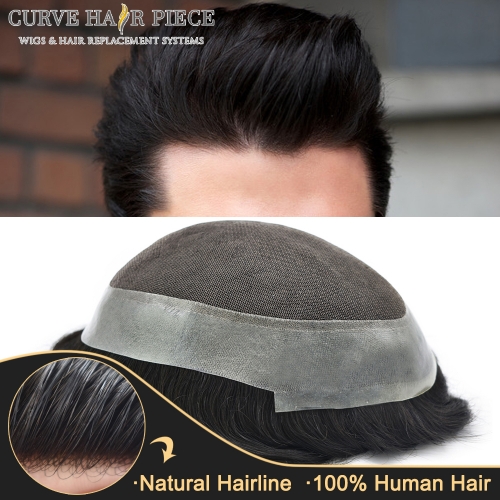 Kbeth Toupees for Men Australia Natural French Skin Transparent Lace with  PU Around Toupee Real Human Hair at New Times Hair Wig Wholesale in Stock -  China Deep Wave Hair and Wigs