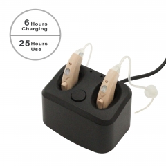 Self-fitting Bluetooth hearing check rechargeable BTE digital hearing aid with wireless which are similar to hearing assist