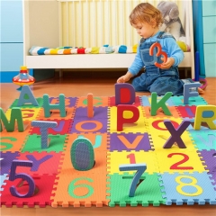 Baby Foam Play Mat (36-Piece Set) 5.9x5.9 11.9x11.9 Inches Interlocking Kid's Floor Puzzle Colorful EVA Tiles