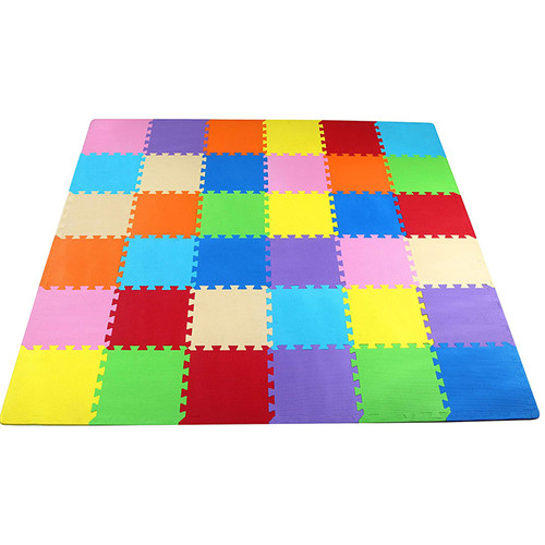 Kid's Puzzle Exercise Play Mat with EVA Foam Interlocking Tiles