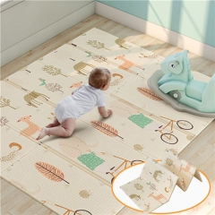 REVERSIBLE Baby Play Mat & Exercise Mat - Fun & Stylish Foam Floor Playmat for Adults, Kids and Infants. Elegant Room Decor Transforms into Large Fun Activity Gym Mat for Yoga or Crawling