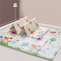 Foldable Play Mat |【Easy to Clean, Fold Up】Non- BPA Non-Toxic Foam Baby Playmat 79“ x 71