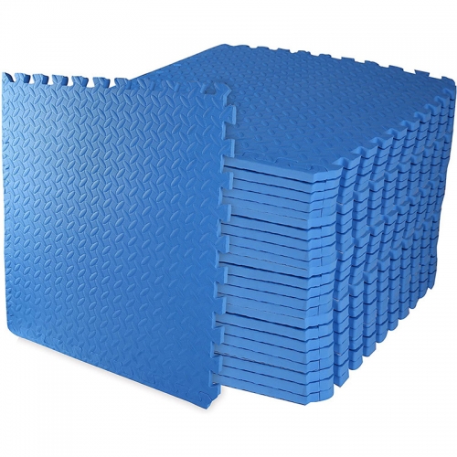 Interlocking Foam Mats with Borders Thick EVA Exercise Flooring
