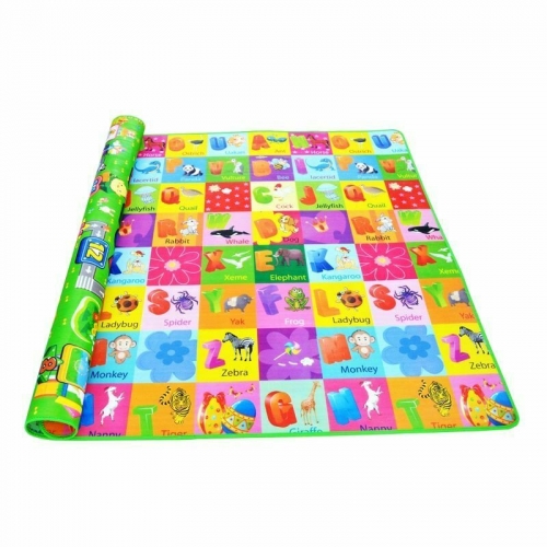 Nontoxic epe foam eco friendly baby gym folding children kids play custom printed mat