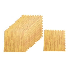 Interlocking grain pattern EVA foam mat,wooden pattern kids puzzle floor