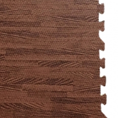 EVA interlocking foam mat in wood color, Wood grain pattern Taekwondo EVA mat