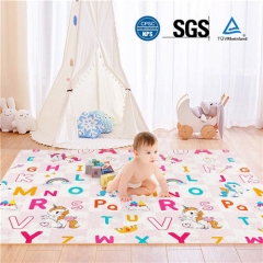 XPE/PVC Non-Slip Children Kids Baby Soft Floor Play Foam Mat with Reversible Printing Foldable for Outdoor Picnic Activity