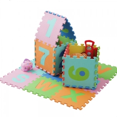 Custom Colorful Design Non Toxic Indoor Letter Educational Toy with Play Mat