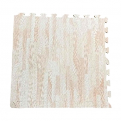 Interlocking grain pattern EVA foam mat,wooden pattern kids puzzle floor