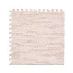 100% Eco-Friendly EVA Foam Wood Grain Puzzle Floor Play Mat For Kids