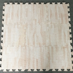 Manufacturer Custom Wood Grain EVA Baby Children Foam Floor Wood Grain Puzzle Mats