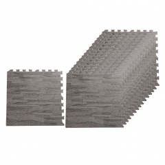 Custom Woodlike Cushion Carpet Wood Grain Ground Protection Foam Mats