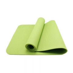 Customized Logo Non-Slip Waterproof Soft Durable Double Color TPE Eco-Friendly Women Yoga Mat for Gym Sports Equipment Workout