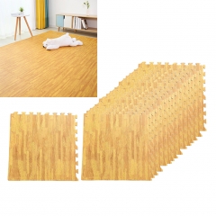 EVA interlocking foam mat in wood color, Wood grai...