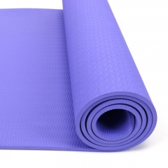 Eco-Friendly TPE NBR Non Slip Fitness Exercise Mat with Carrying Strap Workout Mat Pilates and Floor Exercises Folding Yoga Mat