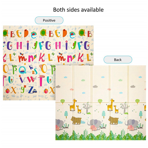 XPE/PVC Non-Slip Children Kids Baby Soft Floor Play Foam Mat with Reversible Printing Foldable for Outdoor Picnic Activity