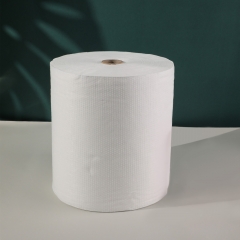 Hight Quality Plain White Spunlace Nonwoven Fabric 20%Viscose 80%Polyester 40GSM DOT for Wet Wipes Non Woven Fabric Manufacturing Supplier