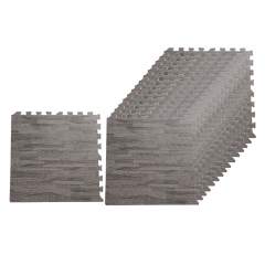 Foam Tiles Wood Grain Reversible Interlocking Foam Floors Mat