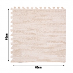 12''*12' 24''*24' Premium Soft Wood Interlocking Foam Tiles Dark Wooden Interlocking Mats for Floor