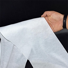 Pet+Viscose Plain and Cross Embossed Spunlace Non Woven Fabric for Wet Wipes and Disposable Protective Gowns