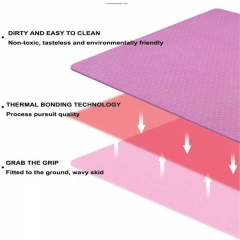 Wholesale Eco Friendly Non Slip Waterproof Material Custom TPE Yoga Mat