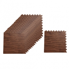 Interlocking grain pattern EVA foam mat,wooden pat...