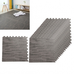 Interlocking grain pattern EVA foam mat,wooden pattern kids puzzle floor