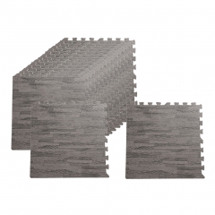 Custom Woodlike Cushion Carpet Wood Grain Ground Protection Foam Mats