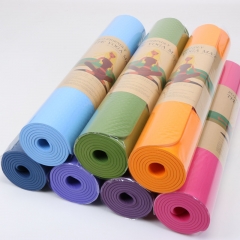 Professional Non Slip Exercise Gym Fitness 6mm Custom TPE Yoga Mat with